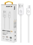 Aligator Datový kabel 2A USB-C 1m / bílý (DAKA006)