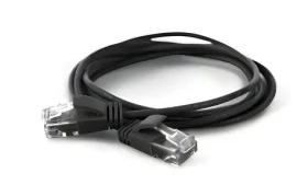 Wantec CAT6a U/UTP 25 m černá / Patch kabel / RJ-45 / 2,8 mm (7322)