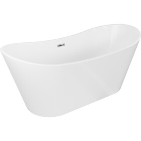 MEXEN/S - Montana vana volně stojící 170 x 80, bílá, sifon a přepad chrom 52011708000-01