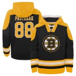 Outerstuff Dětská mikina David Pastrňák #88 Boston Bruins NHL Ageless Must-Have V-Neck Name & Number Pullover Hoodie - Black Velikost: Dětské M (9 - 11 let)