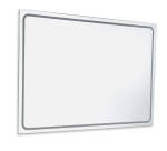 SAPHO - SET koupelnová skříňka CIRASA STRIP 100cm s umyvadlem a LED zrcadlem, 2x zásuvka, dub alabama KSET-109