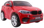 Mamido Elektrické autíčko BMW X6 M dvoumístné XXL lakované červené
