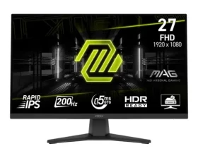 27" MSI MAG 272F černá / FHD / IPS / 16:9 / 0.5ms / 1000:1 / 300cd-m2 / HDMI+DP / VESA (MAG 272F)