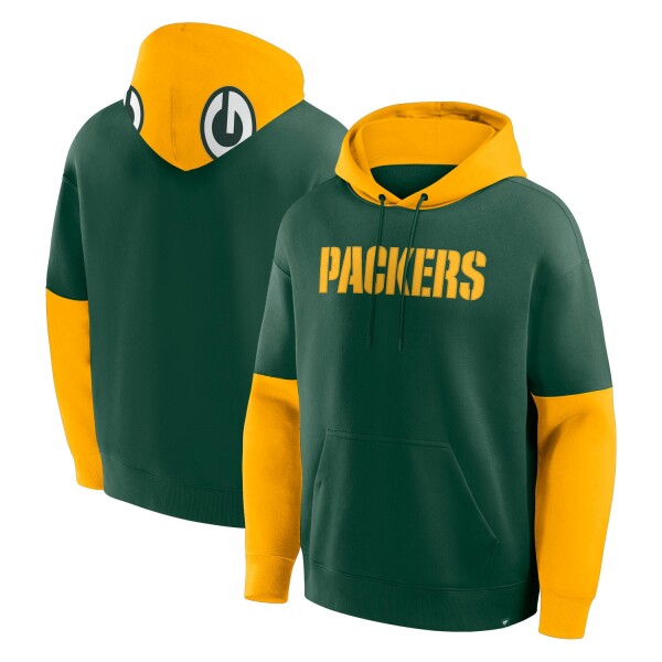 Fanatics Pánská mikina Green Bay Packers NFL Helmet Hoodie Velikost: M