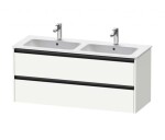 DURAVIT - Ketho.2 Umyvadlová skříňka 55x128x48 cm, 2 zásuvky, matná bílá K25266018180000