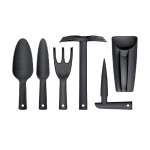 Sada ručního nářadí – Respana Gardening Tools, set 6 kusů, černá