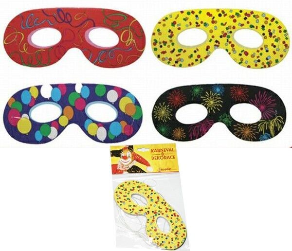 Rappa Škraboška papírová 6 ks