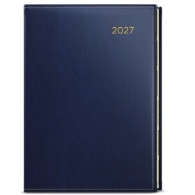 Týdenní diář 2027 Oskar Premier A5 modrá