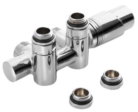 Bruckner - WICHER COMBI připojovací sada termostatická pro středové připojení 50, chrom 600.331.1