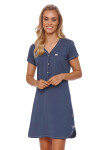Dámská těhotenská košile 9505 blue plus - Doctornap tmavě modrá XXL