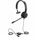 Jabra Evolve 30 II Mono MS USB-A černá / mono náhlavní souprava / mikrofon / USB-A + 3.5mm jack (5393-823-309)