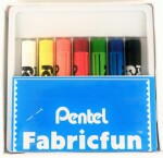 Voskovky na textil Pentel 7 barev