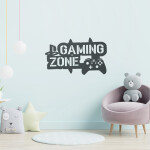 Samolepka Gaming zone Barva: růžová, Velikost: 40 x 24 cm