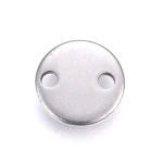 Mezidíl z nerezové oceli - placička s písmenem A-Z - 8 x 8 x 1 mm - 1 ks Písmena: B