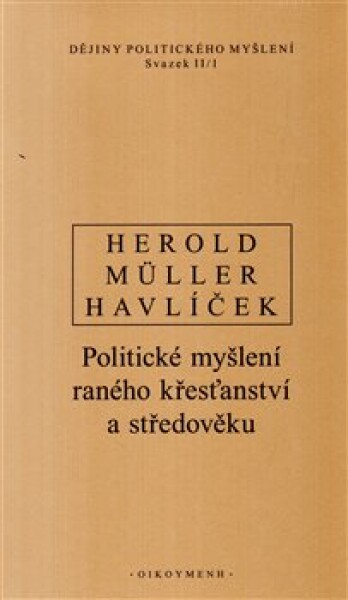 Dějiny politického myšlení II/1 Havlíček,