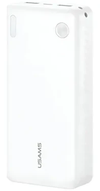 USAMS PB83 20000mAh bílá / Power Banka / 2x USB-A / 1x USB-C / PD (20KCD25402)