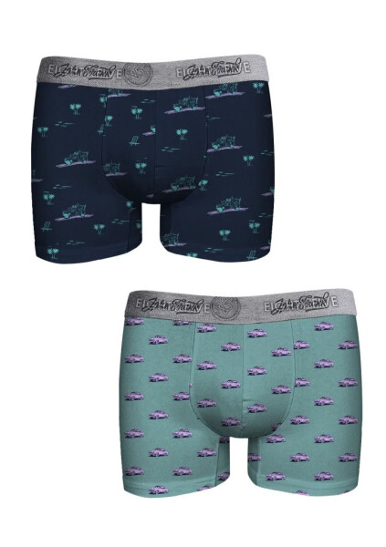 Pánské boxerky John Frank JF2BEF38 2pack Dle obrázku M