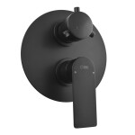 RAV Slezák - NIL - Vanová/Sprchová baterie podomítková 2-cestná s tělesem, Černá - matná NL186KCMAT NL186KCMAT