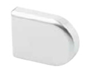 Blum závěs na sklo, krytka nikl mat, tvar D (12087)