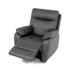Polohovací křeslo, elektrické zabudované ovládání, šedá, látka vintage, TV-4094 GREY3