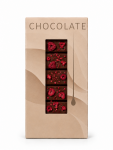 Cake star Krabička na čokoládu s okénkem Chocolate Latte 16,5 × 8,5 × 1,7 cm