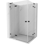 MEXEN/S - Lunar L Duo sprchový kout dveře křídlové 120 x 90, transparent, černá 834L-120L-090P-70-00