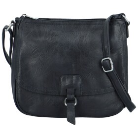 Trendy dámská koženková crossbody kabelka Samira, tmavě modrá