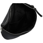 Módní dámská kožená ledvinka Sotiria, černá