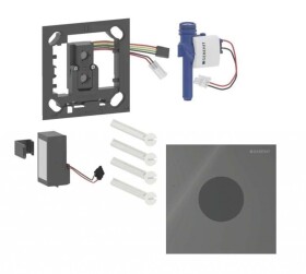 GEBERIT - Elektronické ovládání splachování pisoárů typ 40, bateriové napájení, Bluetooth, sklo/lávová 116.034.JK.1