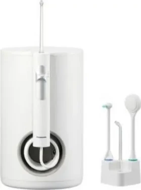 Panasonic EW1614W503 bílá / Elektrická ústní sprcha / ústní centrum / 10 programů / 3 trysky v balení / 600 ml (EW1614W503)
