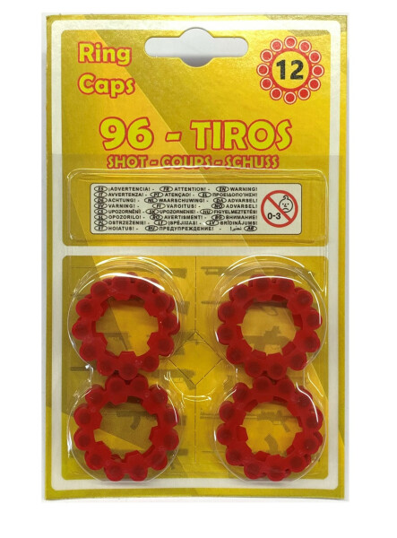 Kapslíky do revolveru a pistole kolečko 12 ran 96 ks - Alltoys Gonher