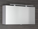 SAPHO - CLOE galerka s LED osvětlením 100x50x18cm, bílá CE100-0030