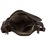 Módní dámská koženková crossbody kabelka Coveri Kisha, coffee