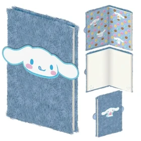 PYRAMID Plyšový blok A5 Cinnamoroll DPL10 / Poznámkový blok / plyšový obal / bílé listy (SR2510462EPM)