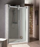 VOLCANO Sprchové dveře 1500, čiré sklo,