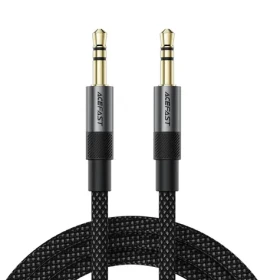 Acefast J10 černá / Audio kabel / Jack 3,5mm (M) - Jack 3,5mm (M) / 1 m