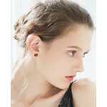 Stříbrné náušnice Swarovski Elements Victoria - stříbro 925/1000, více barev, Pacific Opal