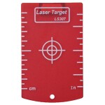 Cílová destička pro laserový paprsek, magnetická, červená, KAPRO 845