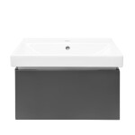 Koupelnová skříňka s umyvadlem SAT Feel 60x30x46 cm antracit mat SATFEEL60ANTU1 SATFEEL60ANTU1