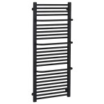 CERANO Koupelnový radiátor Antonio - boční připojení - 655W - černá matná - 1180x550 mm
