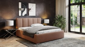 FRONTI Postel MODEL 08 140x200 starorůžová - MAGIC VELVET 2257