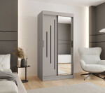 Šatní skříň Abi Rubino Y2 Rozměry: 150 cm, Barva korpusu + barva dveří: Kašmír