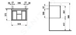 Laufen - Pro S Umyvadlová skříňka, 510x370x390 mm, 1 zásuvka, světlý dub H4830220954791