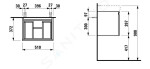 Laufen - Pro S Umyvadlová skříňka, 510x370x390 mm, 1 zásuvka, matná bílá H4830220954631