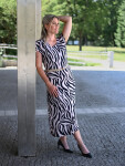 EVONA a.s. Dámské dlouhé šaty JOANA 641 - Dámské dlouhé šaty JOANA 641 641 XXL
