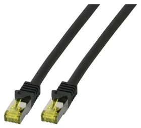 EFB CAT6A černá / Patch kabel / S/FTP / 0,25 m / LSZH / RJ-45 (MK7001.0,25B)