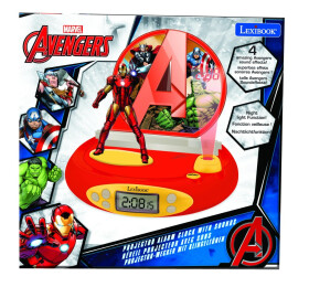 Lexibook 3D budík Avengers s projekcí času - Lexibook