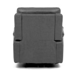 TV a relaxační křeslo s elektrickým ovládáním, potah šedá látka v dekoru vintage, 1 motor 240V