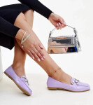 Dámské mokasíny s ozdobnou sponou M615 Purple světle fialová - Wellspring světle fialová 37