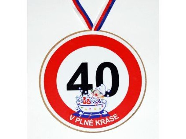 Medaile k 40. narozeninám pro ženu originální dárek k jubileu